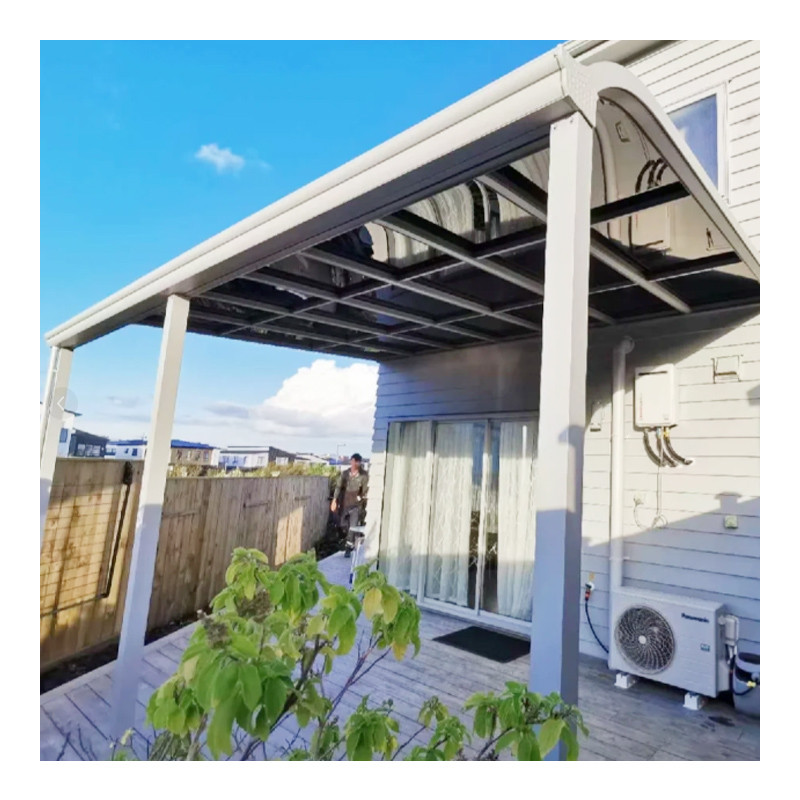 Customized Outdoor Aluminum Alloy Frame with Polycarbonate Rain Canopy Pergola Gazebo for Patio