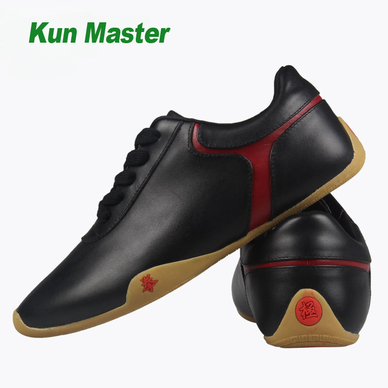 High Quality Cowhide Tai Chi Shoes Soft Genuine Leather Kung Fu Wushu Shoes Martial Arts Sneaker