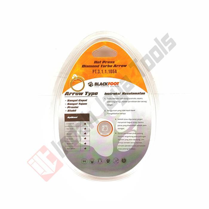 BLACKFOOT 105 TURBO DIAMOND WHEEL 4" MATA PISAU POTONG KERAMIK GRANIT