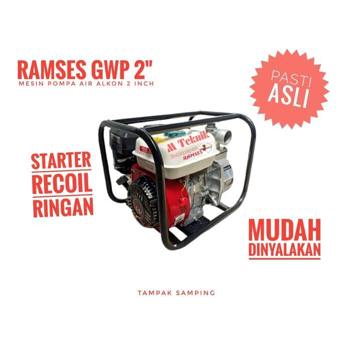 Mesin alkon bensin Ramses GWP 2" pompa sedot air irigasi sawah 2 inch