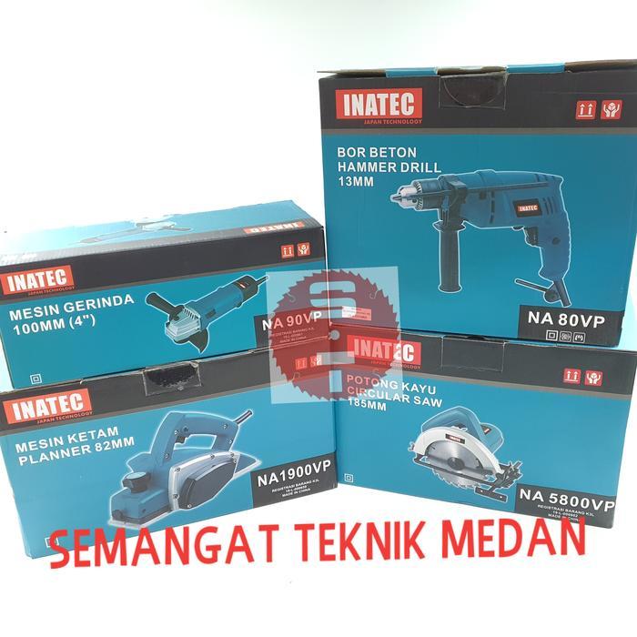 Promo Paket Bor 13Mm Grenda 4" Ketam Planer 3" Circular Saw 7" Set Inatec Berkualitas