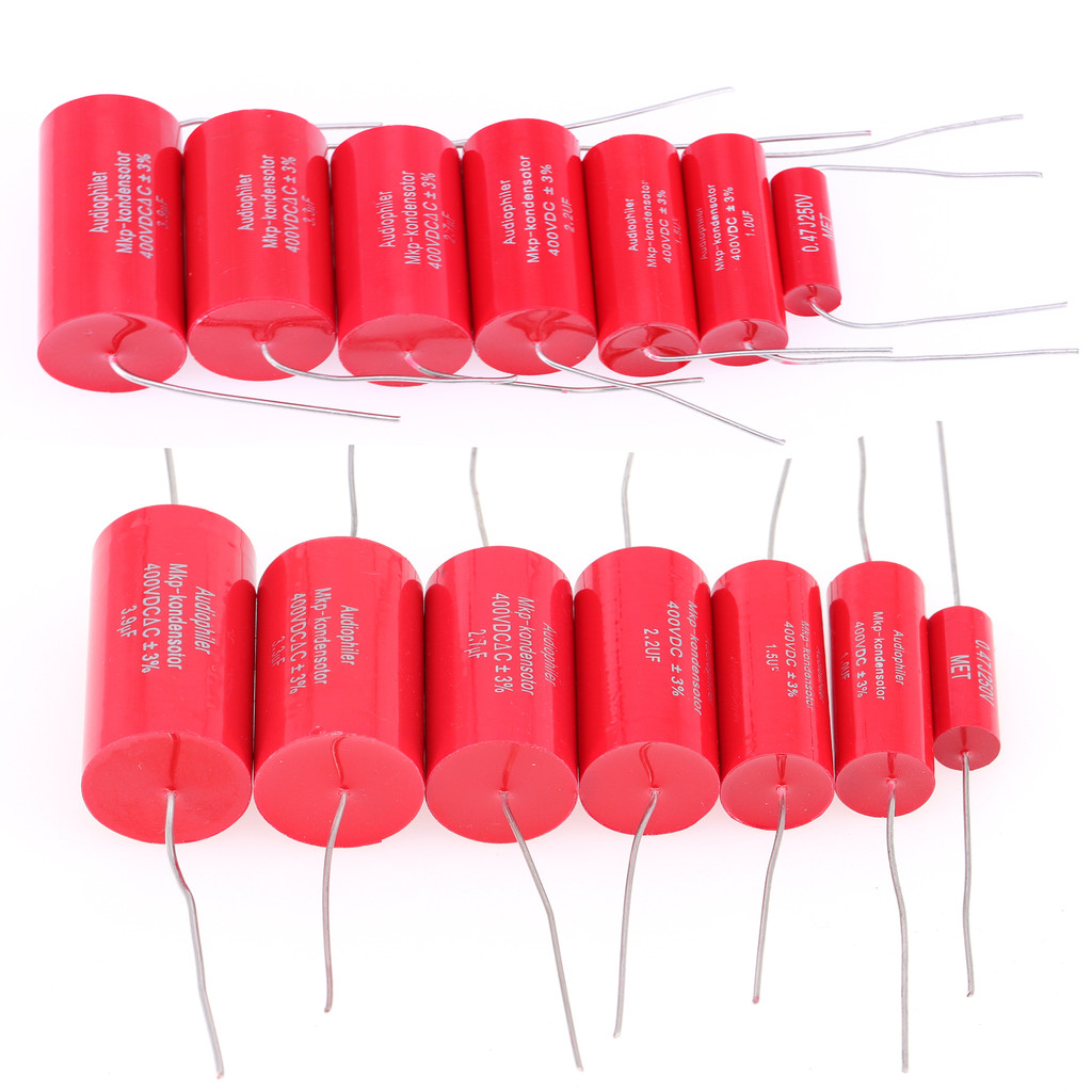 1PC Audiophiler Axial MKP Capacitor Audio 250V 400V 630V 4.7UF/400V 10UF 1.0UF 1.5UF 6.8UF 8.2UF