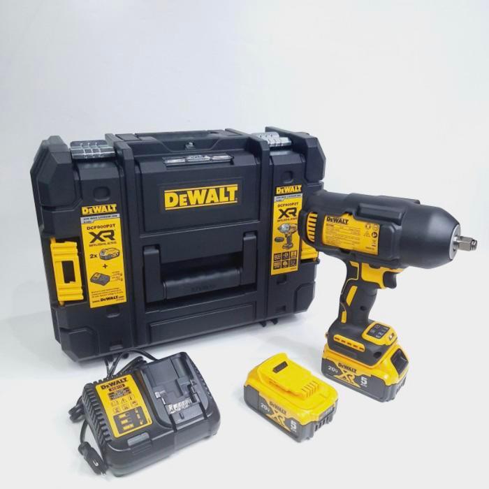 Mesin Bor Baterai Cordless Impact Wrench DEWALT DCF900P2T 20V DCF900 Battery Pembuka Baut Ban Mobil 