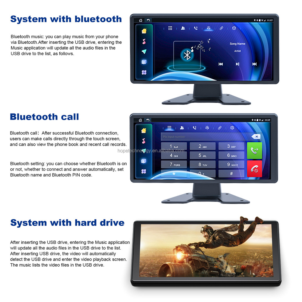 HOPE VEHICLE DVR 10.36 INCH TOUCH SCREEN MONITOR ANDROID 360 DRIVING RECORDER FOR TRUCK BUS