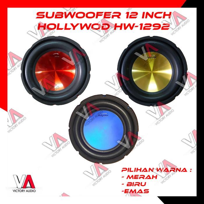 Termurah Subwoofer Hollywood 12 Inch Double Coil Hw 1292 Speaker Mobil