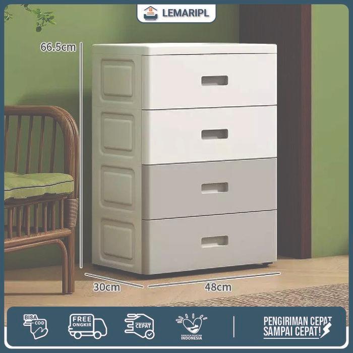 PROMO Lemari Pakaian Plastik Lemari Baju Anak Lemari Plastik Kokoh Laci Plastik Wardrobe Storage