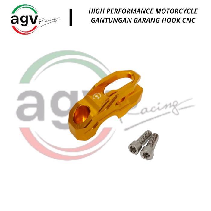 Gantungan Barang Motor Agv Racing Hook Hanger Dudukan Spion Cnc Plus Baut Pcx 160 Pcx 150 Adv 160