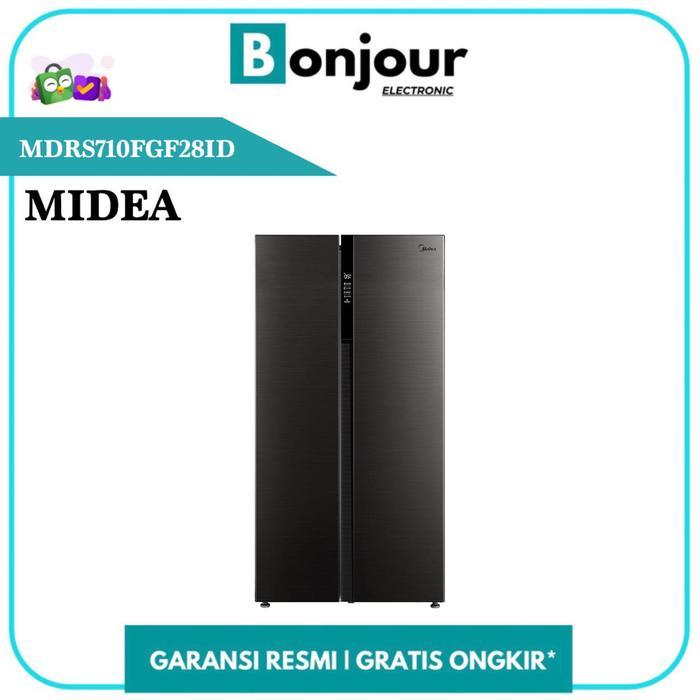Kulkas Midea Side by Side MDRS710FGF28ID 548 Liter Side by Side Kulkas Midea 548L [ORI]