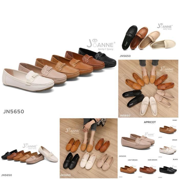 PVN Project Flat Loafers Shoes Black Kerja Wanita JN5650