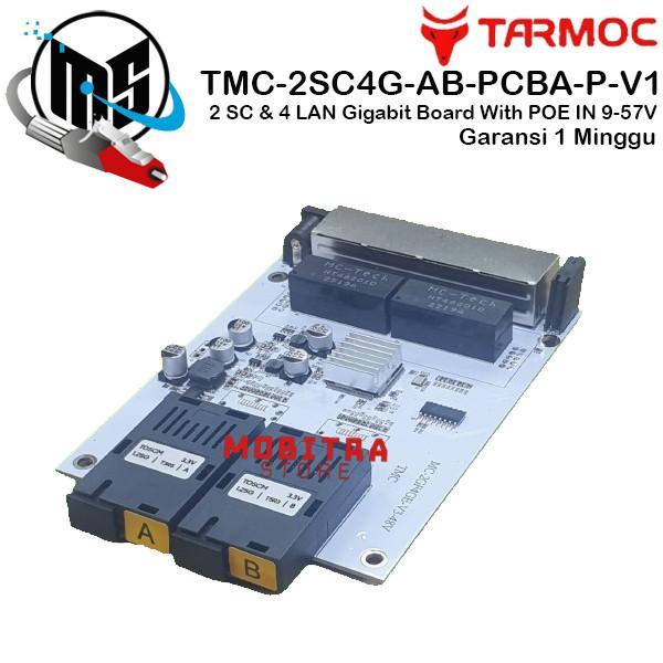 Tarmoc Tmc-2Sc4G-Ab-Pcba-P-V1 Media Converter 2 Fo 4 Lan Gigabit Poe