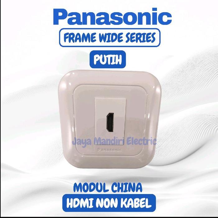 OUTLET HDMI PANASONIC WHITE TANPA KABEL / PORT HDMI PANASONIC