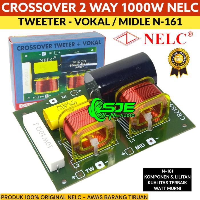 DISKON CROSSOVER TWEETER VOKAL 2 WAY N161 NELC - CROSSOVER 2 WAY NELC N-161 TWETER VOCAL MIDLE MIDEL
