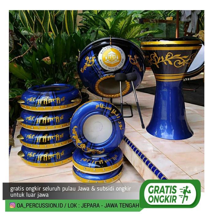 PROMO 1 set hadroh ukir Jepara terbaik - rebana Hadroh banjari ukir