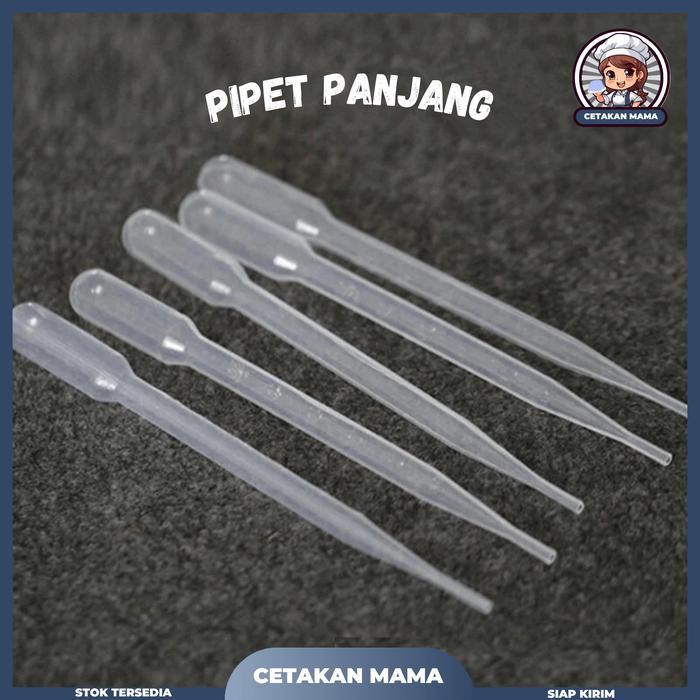 New 1 PCS PIPET TETES PLASTIK 3ML / PIPET PANJANG PLASTIK / DROP PIPETTE / PIPET TETES Untuk Dapur