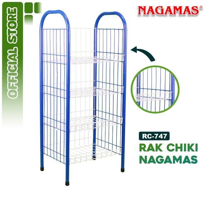 New NAGAMAS Rak Chiki Serbaguna Rak Snack / Rak Display Plastik Kuat & Tahan Lama Rumah