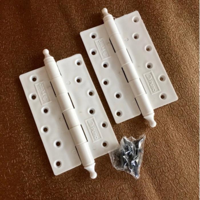 engsel pintu pvc puso tebal 3mm size 5" atau 12 cm. engsel pintu kamar mandi high quality