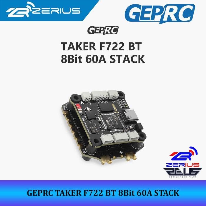 GEPRC TAKER F722 BT 8Bit 60A 30x30 FC ESC Stack 3-6S, Bluetooth FC BLS 4in1 ESC