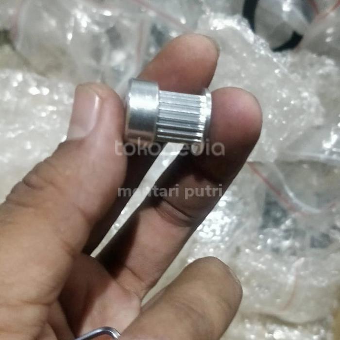 Pulley aluminium belt 10mm lubang as 5mm cnc pulley *