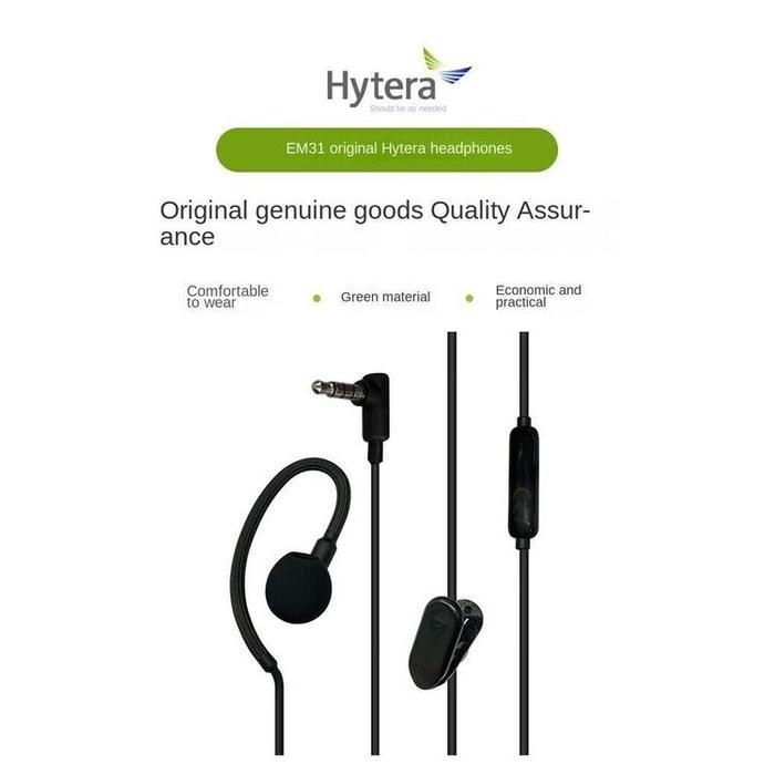 Hytera EM-31 Handsfree HT S1 Pro Original Baru Earmic Earset HYT S1Pro EM31 Earphone