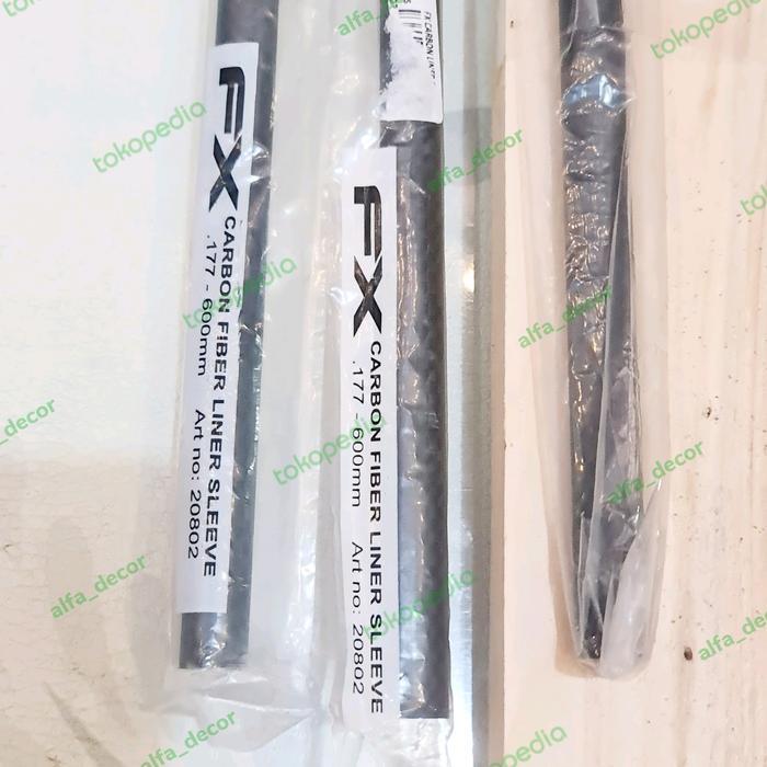 CARBON FIBER LINER SLEEVE FX IMPACT / COVER LARAS BARREL ORI 600MM