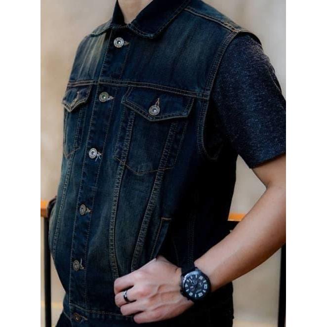 Jaket Rompi Eiger Riding 3228 Escalade 1.1 Vest Denim Original - Blue