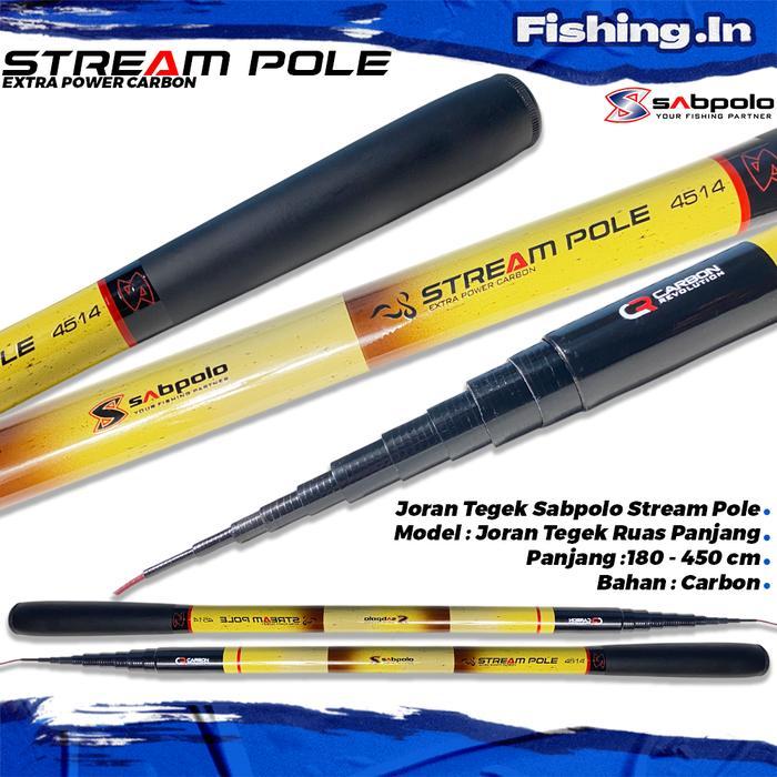 Joran Tegek Sabpolo Stream Pole 180-450Cm Carbon Action Medium