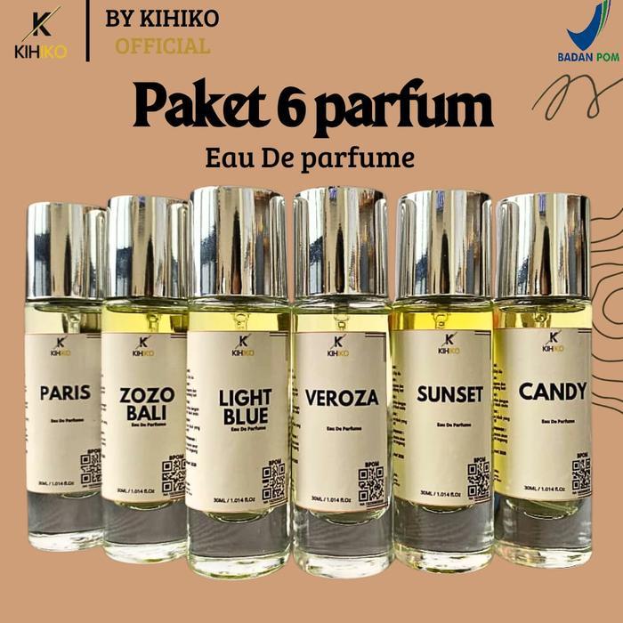 [BPOM] Kihiko Parfum 30ml Eau De Parfume Paket 6 Botol