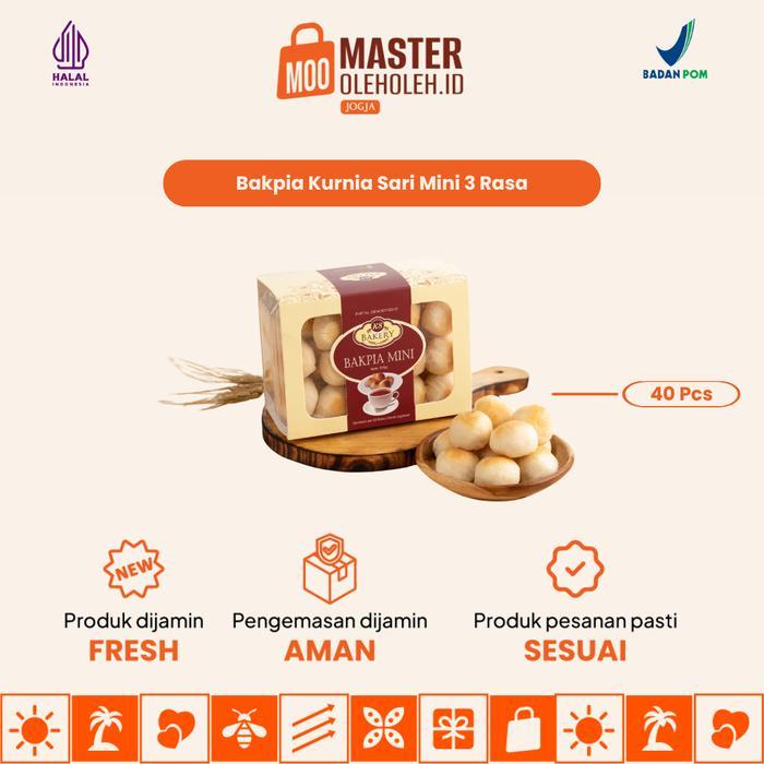 Terbaru Bakpia Kurnia Sari Mini Pack Isi 40 Rasa Kombinasi Keju Cokelat Susu Oleh Oleh Khas Jogja