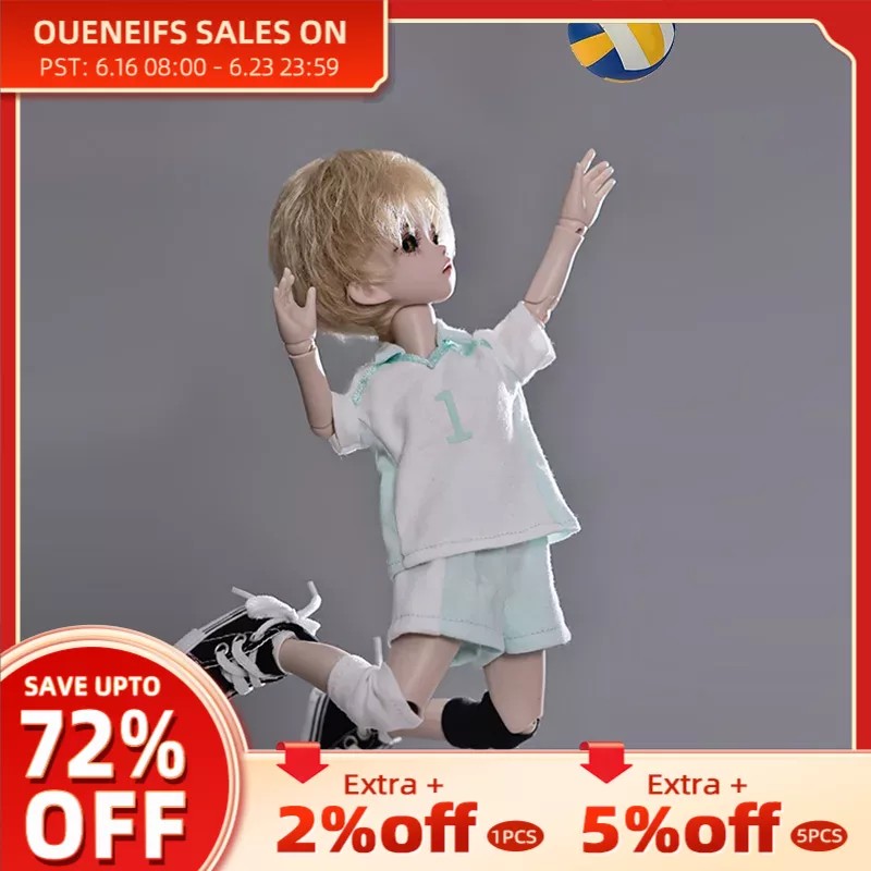 ShugaFairy Emilia 1/6 Bjd Dolls Students Play Volleyball in School