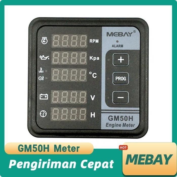 ORI MODULE MEBAY ASLI ENGINE METER DIGITAL GAUGE GM50H GENUINE UNTUK GENSET DAN MESIN POMPA GM 50 H