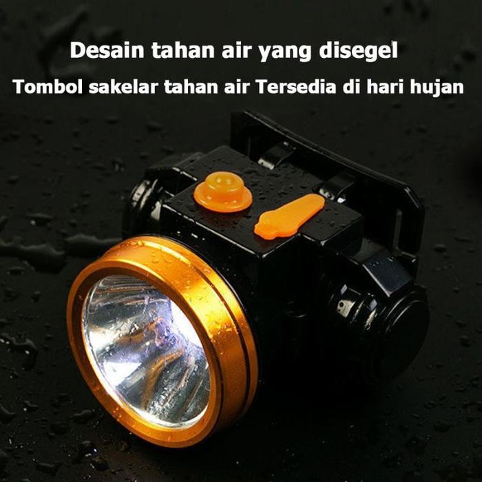 Senter Kepala LED Headlamp Super Terang / Lampu Kepala Zoom Outdoor Tahan Lama