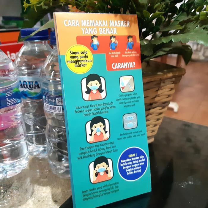 Flyer Cara Pakai Masker dan 6 Langkah Cuci Tangan