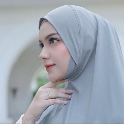 Megi Hijab Official Jilbab Kerudung Hijab Bergo Dagu Malaysia Jersey Premium Soft Pet Cantik Nyaman