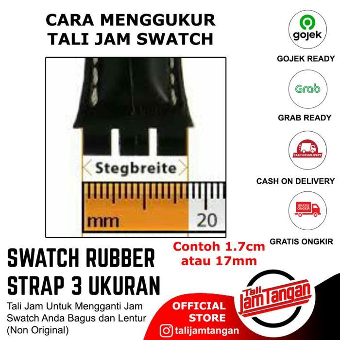 19mm Swatch Croco Leather Strap Tali Jam Swatch Kulit
