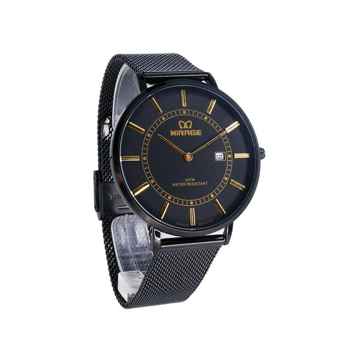 HOT SALE!!! MIRAGE WATCH - JAM TANGAN ANALOG WANITA RANTAI PASIR GARANSI ORIGINAL MIRAGE 8623 HITAM