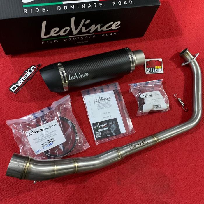 PROMO KNALPOT LEOVINCE GP CORSA CARBON EVO LONG ITALY YAMAHA XSR 155 XSR155