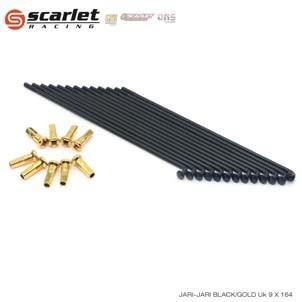 Scarlet Racing - Jari Jari Roda Sepeda Motor Spoke Ruji Black Gold 89 121 130 151 157 159 164 172