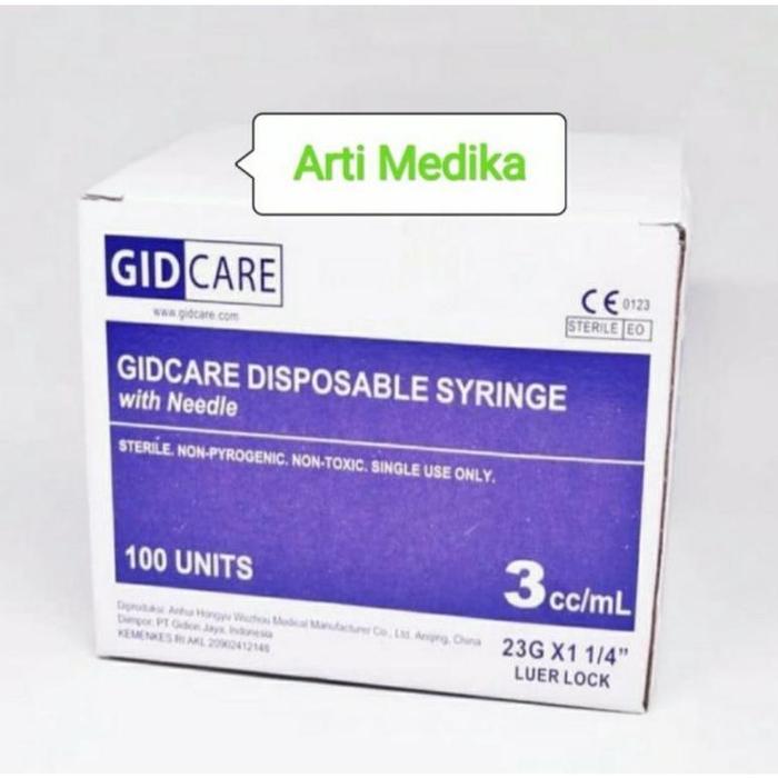 Spet 3Cc Gidcare Spuite 3Ml Box Isi 100Pc / Hot #Gratisongkir