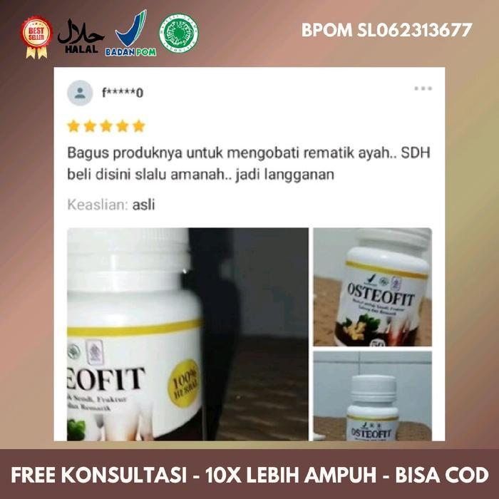 Osteofit - Kapsul Original Herbal Persendian Membantu Pulih Dari Nyeri Sendi Pengapuran Tulang -
