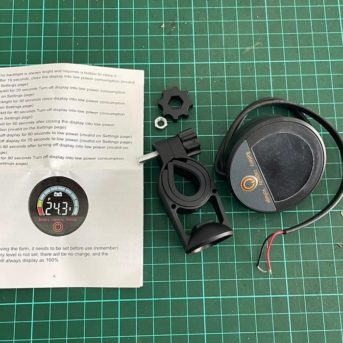 Indikator Baterai Waterproof Sepeda Motor Listrik Bulat Battery Indicator