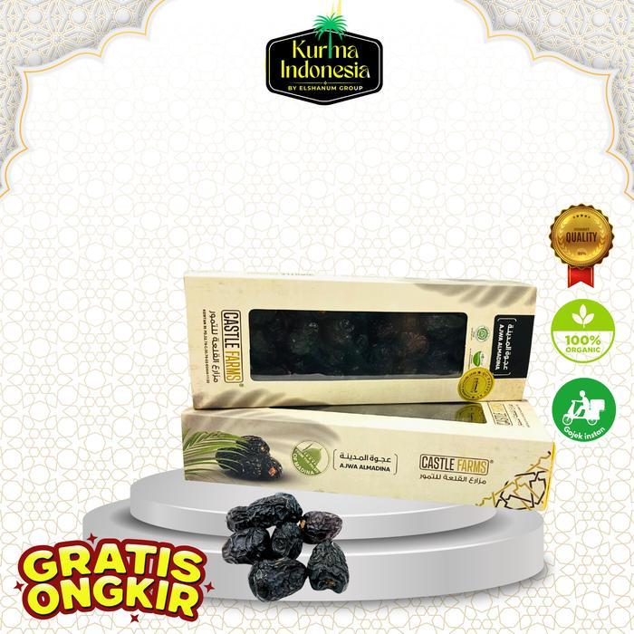 Terlaris Kurma Ajwa Aliyah Organic 500Gr - Kurma Ajwa Aliyah Castle Farm
