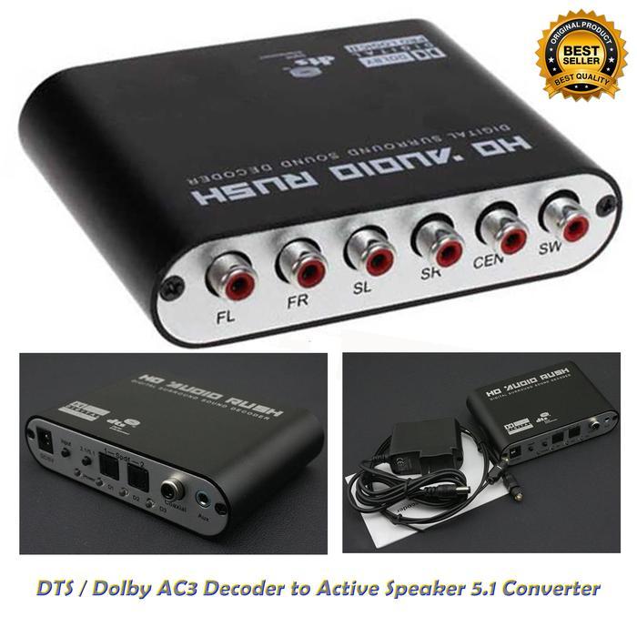 Surround Audio Decoder Speaker Aktif Ampli 5.1 Dts Dolby Ac3 Converter Populer