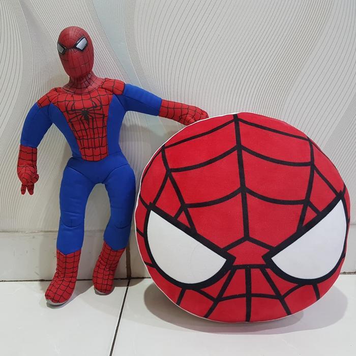 Toys Kingdom Kids - Boneka Spiderman Mainan Anak Laki Laki Set Bantal Spiderman