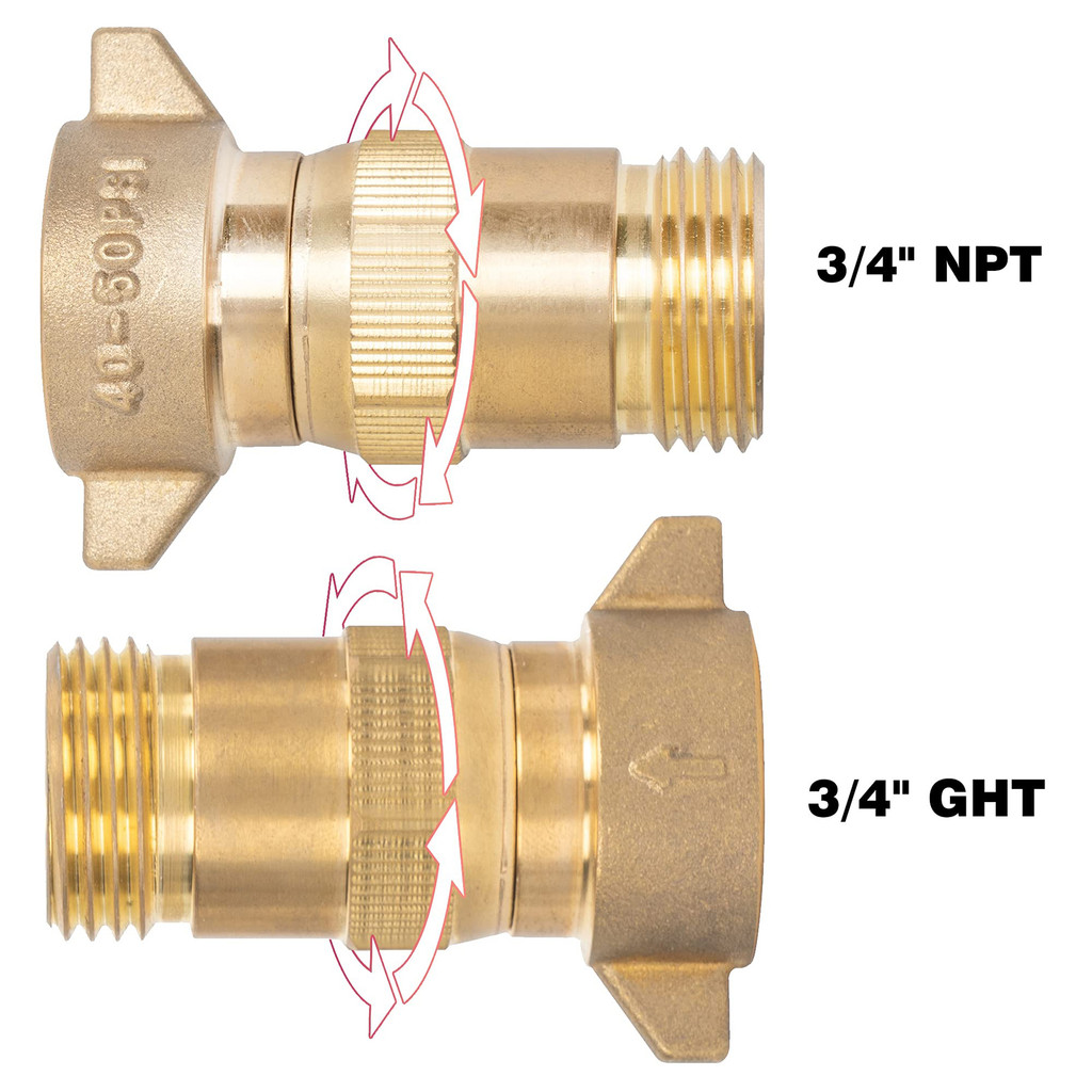 Water Pressure Regulator For RV Campers Sturdy Metal Water Pressure Regulator Valves For Camping
