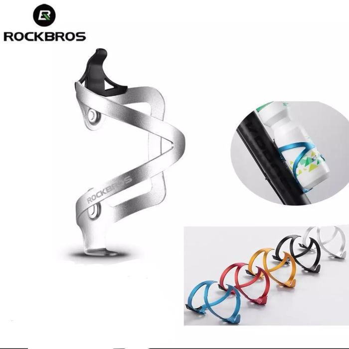 Rockbros Tempat Botol Minum Sepeda Alumunium - Rockbros Holder Botol #Gratisongkir