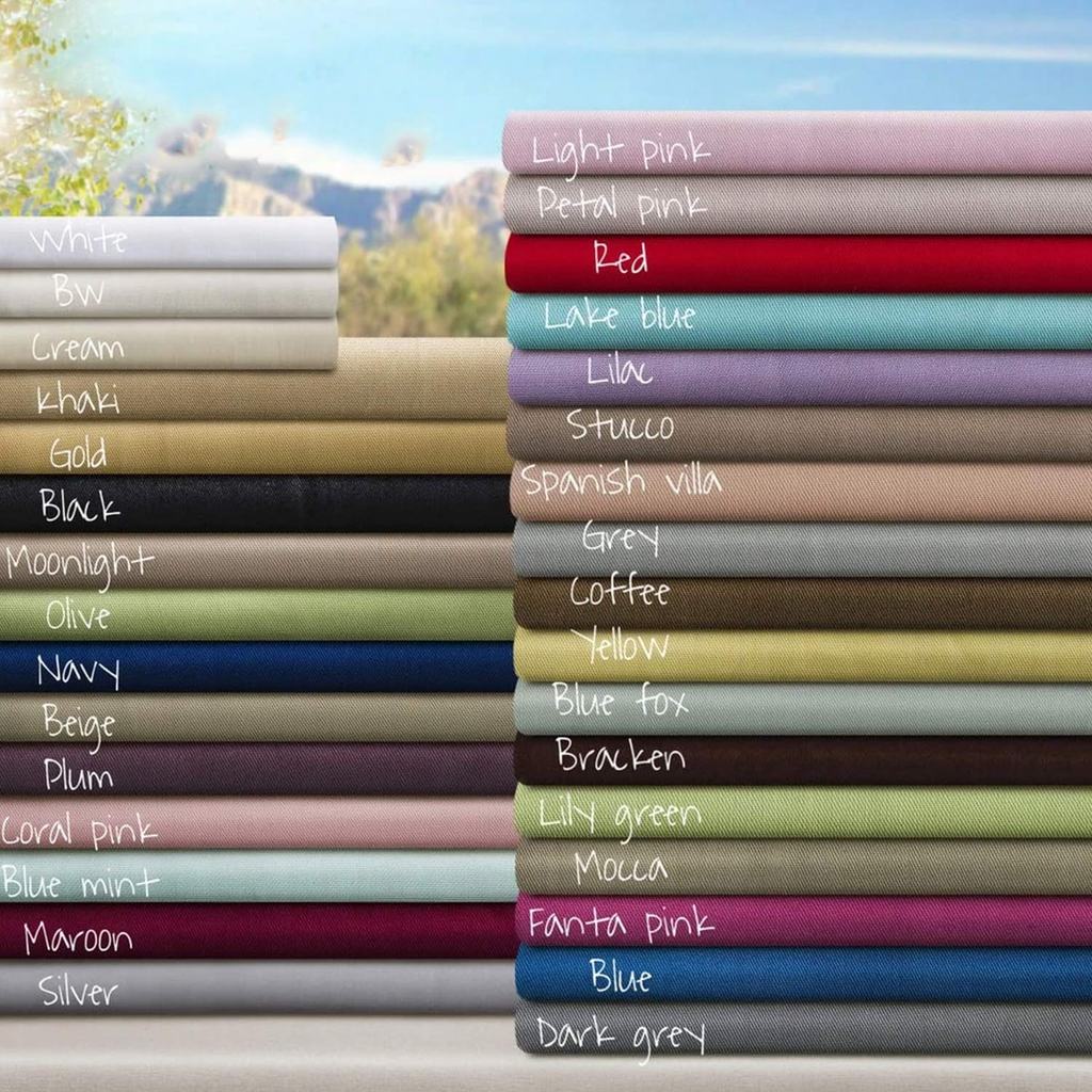 Kain Katun Jepang Polos Premium Per Meter – Bahan Halus Lembut Adem untuk Sprei, Bedcover & Kebutuha