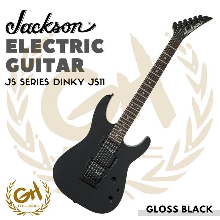 JACKSON JS SERIES DINKY JS11 ELECTRIC GUITAR, GLOSS BLACK | Gitar - Not Specified