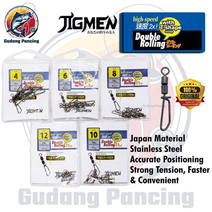 Jigmen Kili Kili Peniti Pancing Double Rolling With T Shapes Untuk Casting Minnow Terbuat Dari