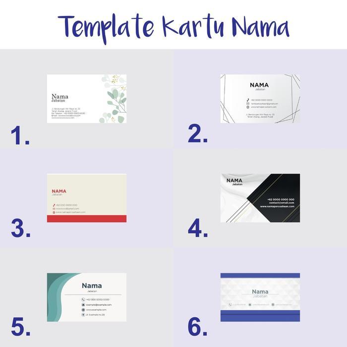 Cetak Kartu Nama Termurah 2 sisi / bolak-balik