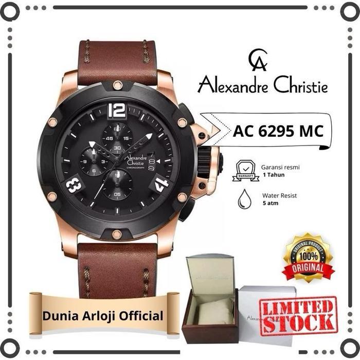 [ Dunia Arloji Official ] ac 6295 mc jam tangan cowok sport alexandre christie Quartz Stainless Watc